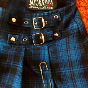 Vintage Y2K plaid mini skirt